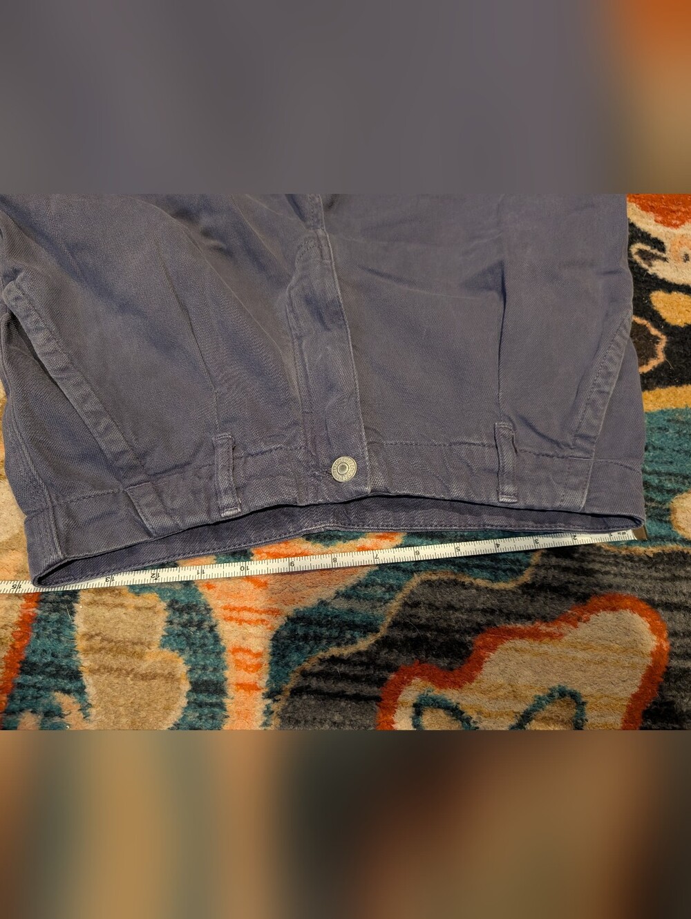 Women's Blue Cargo Pants - Picture 15 of 16